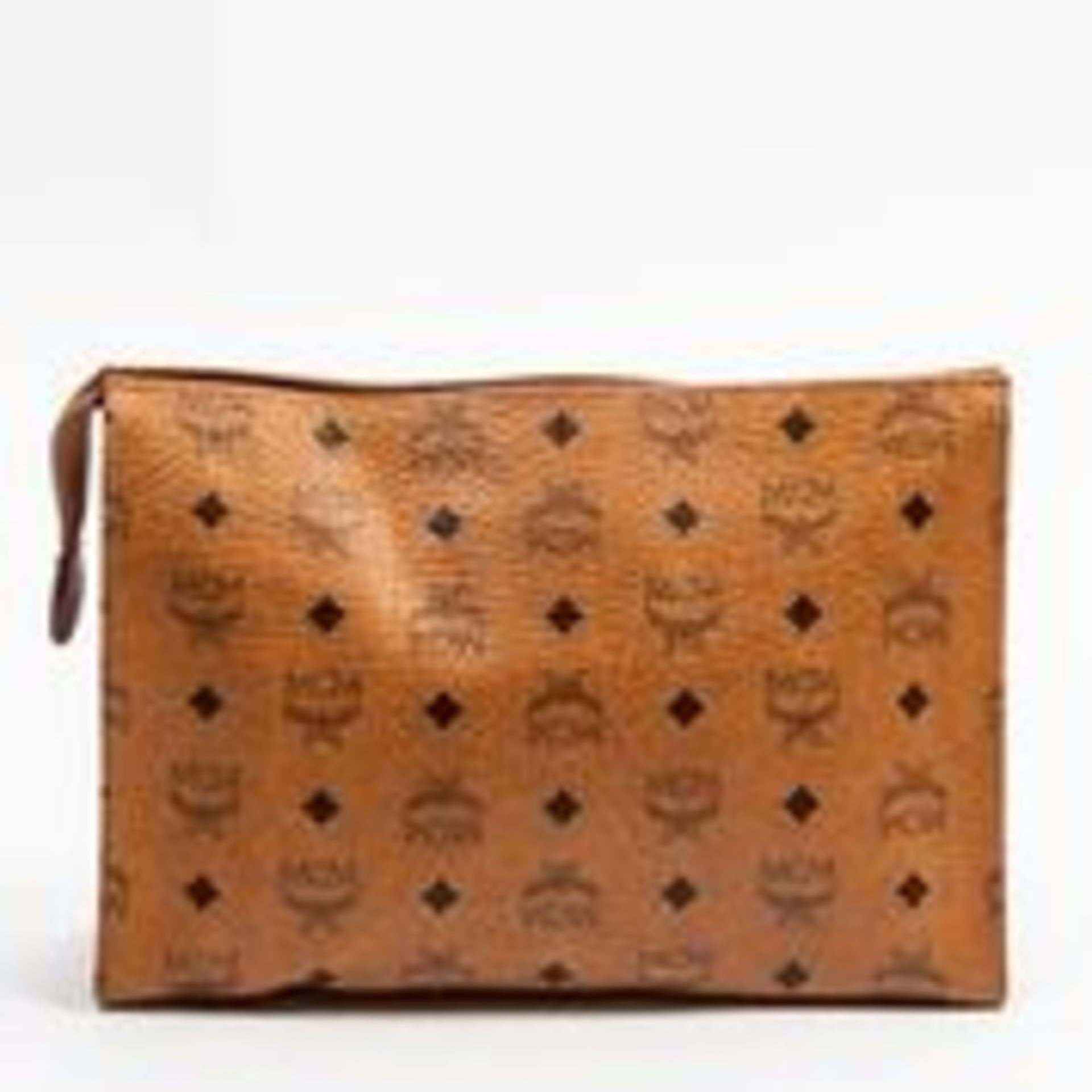 RRP £610 MCM Toiletry Pouch Cognac - AAR3995 - Grade AB - Please Contact Us Directly For Shipping As - Image 2 of 4