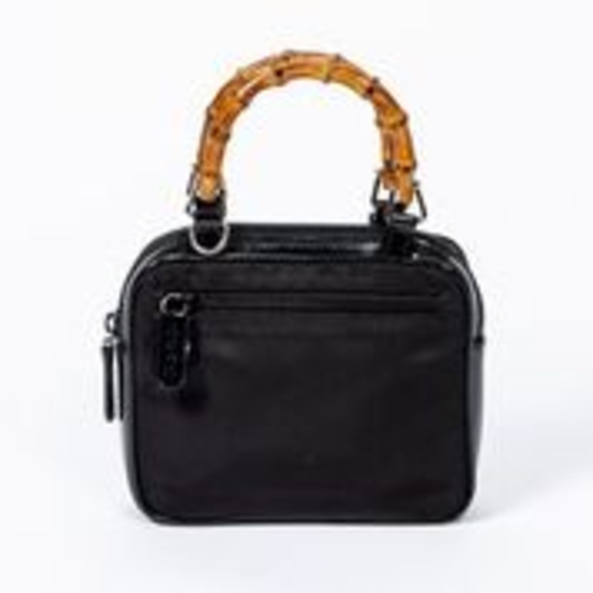 RRP £780 Vintage Mini Bamboo Tote Handbag Black - AAP0148 - Grade A - Please Contact Us Directly For