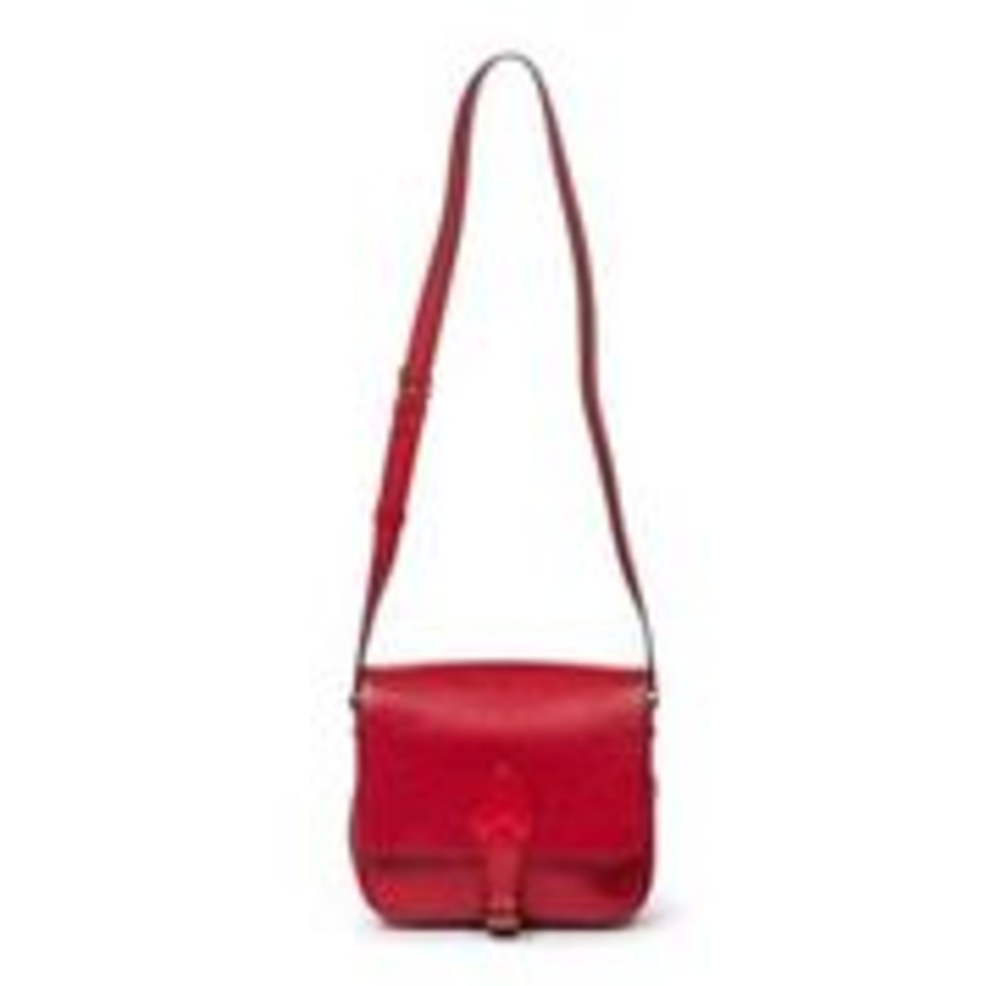 RRP £1,170 Louis Vuitton Cartouchiere Black Stitching Shoulder Bag Red - AAR5028 - Grade AB - Please