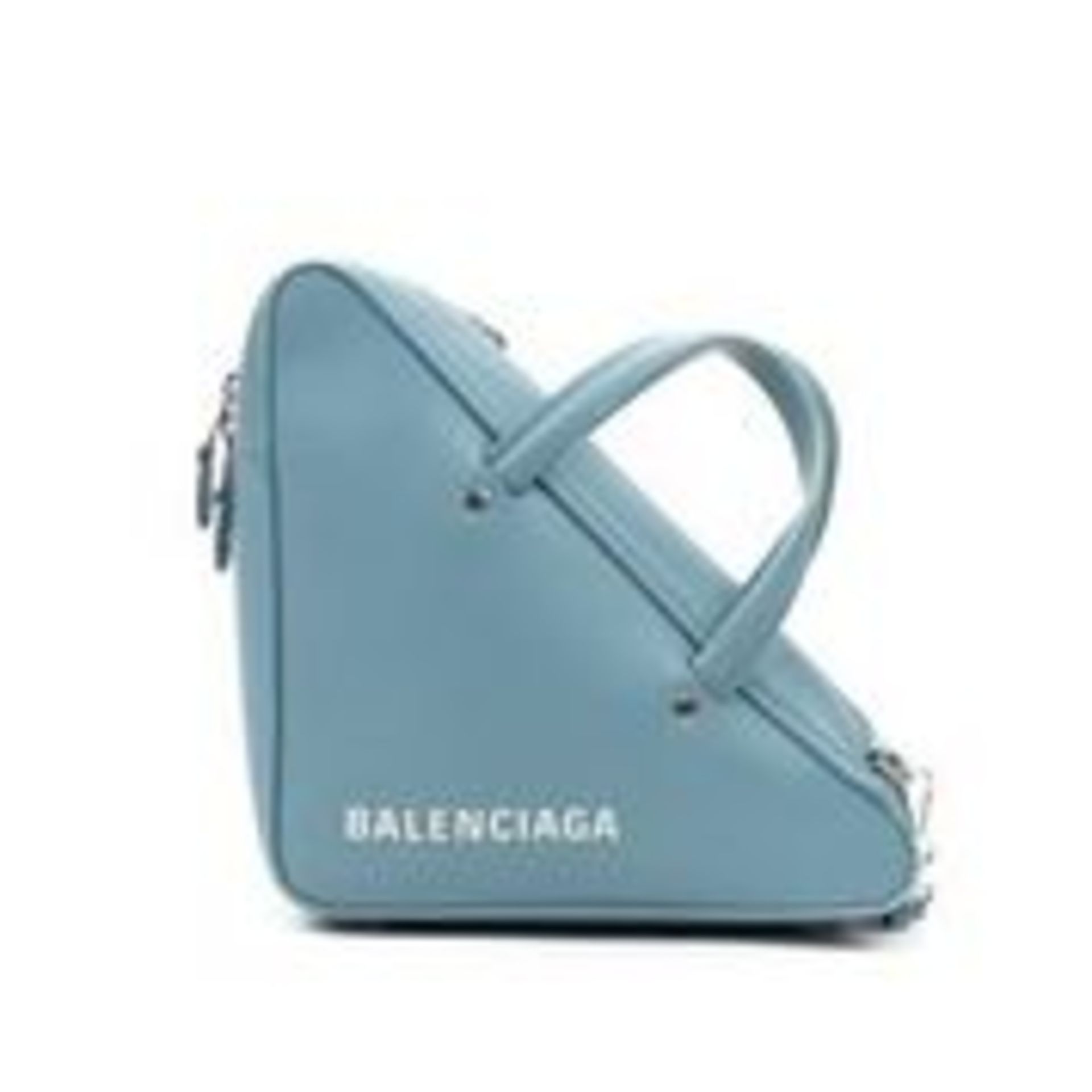 RRP £1,400 Balenciaga Triangle Duffle S Shoulder Bag Light Blue - AAO2037 - Grade AB - Please - Image 2 of 4