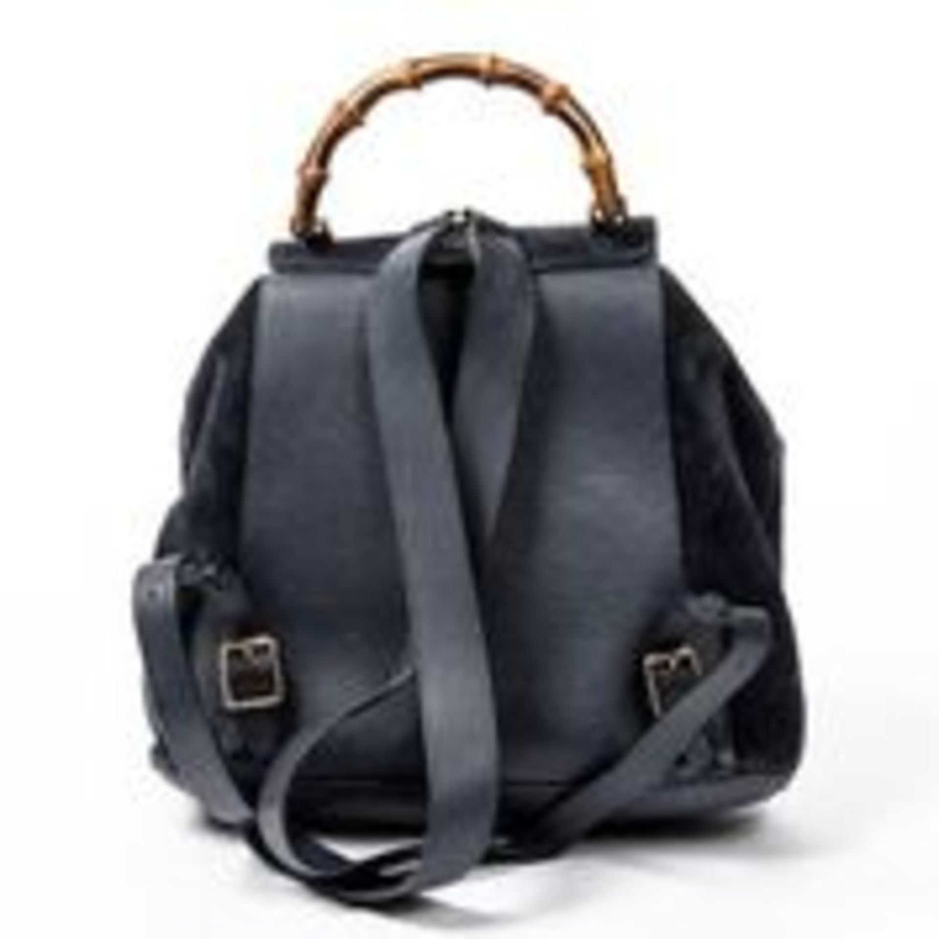 RRP £825 Gucci Bamboo Backpack Navy Blue - AAO4412 - Grade A - Please Contact Us Directly For - Image 2 of 3