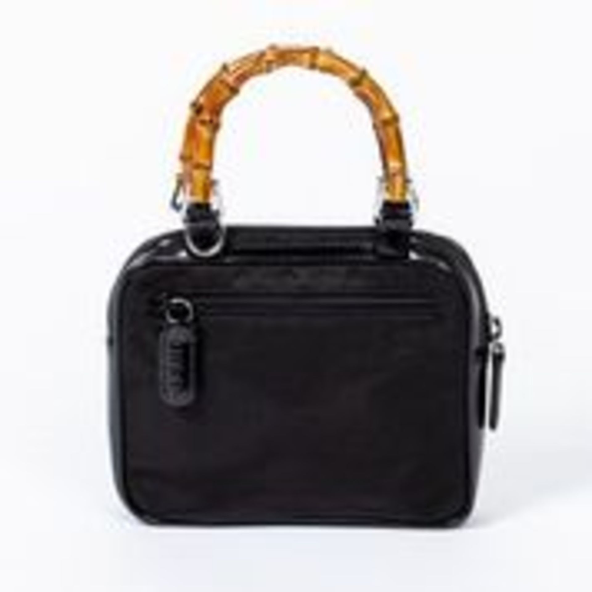 RRP £780 Vintage Mini Bamboo Tote Handbag Black - AAP0148 - Grade A - Please Contact Us Directly For - Image 2 of 4
