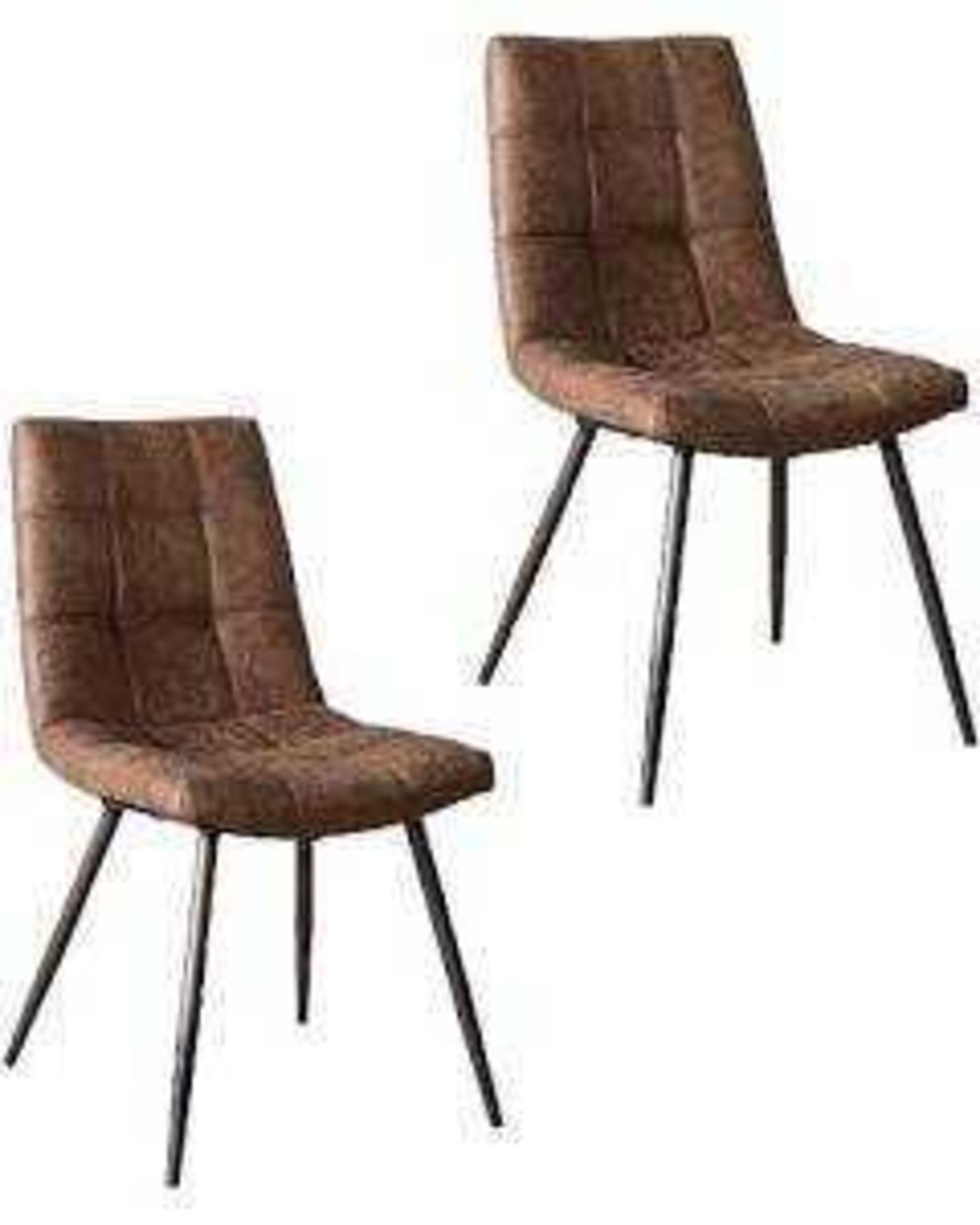 RRP £499 Boxed Pair Of Arighi Bianchi Silver Grey Fabric Upholstered Dining Chairs (Appraisals