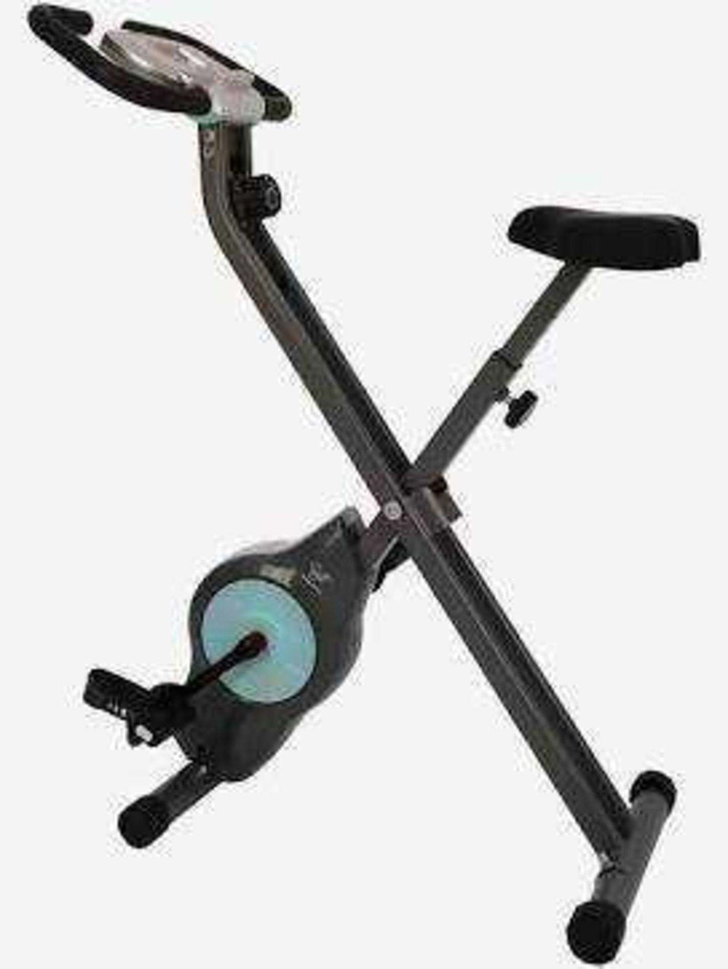 RRP £160 Boxed Davina McColl Folding Magnetic Exercise Bike With 8 Levels Of Resistance Training (