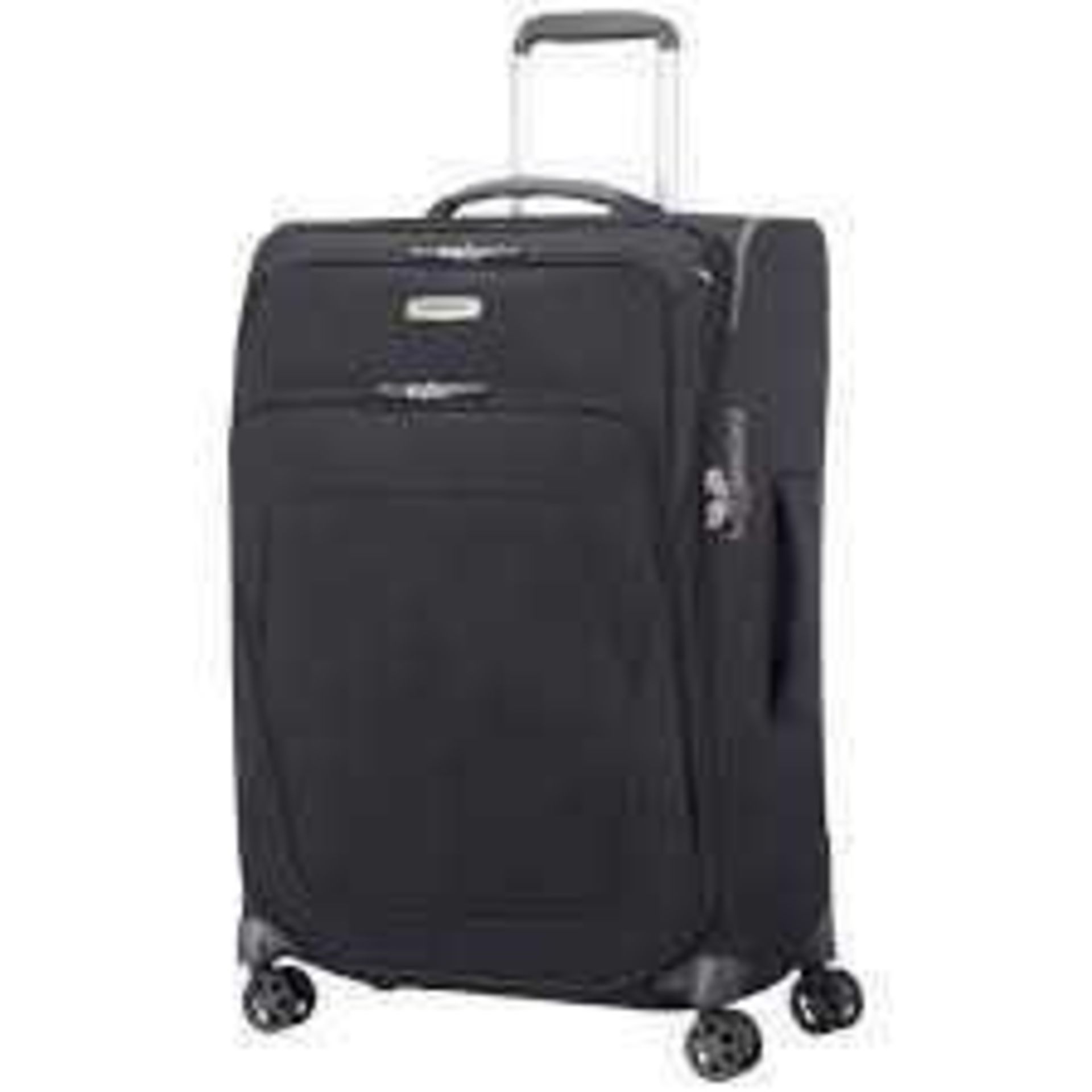 *RRP £180 Boxed Brand New Samsonite Black And Grey 2 Wheel Soft Shell Small Suitcase 40.231 (