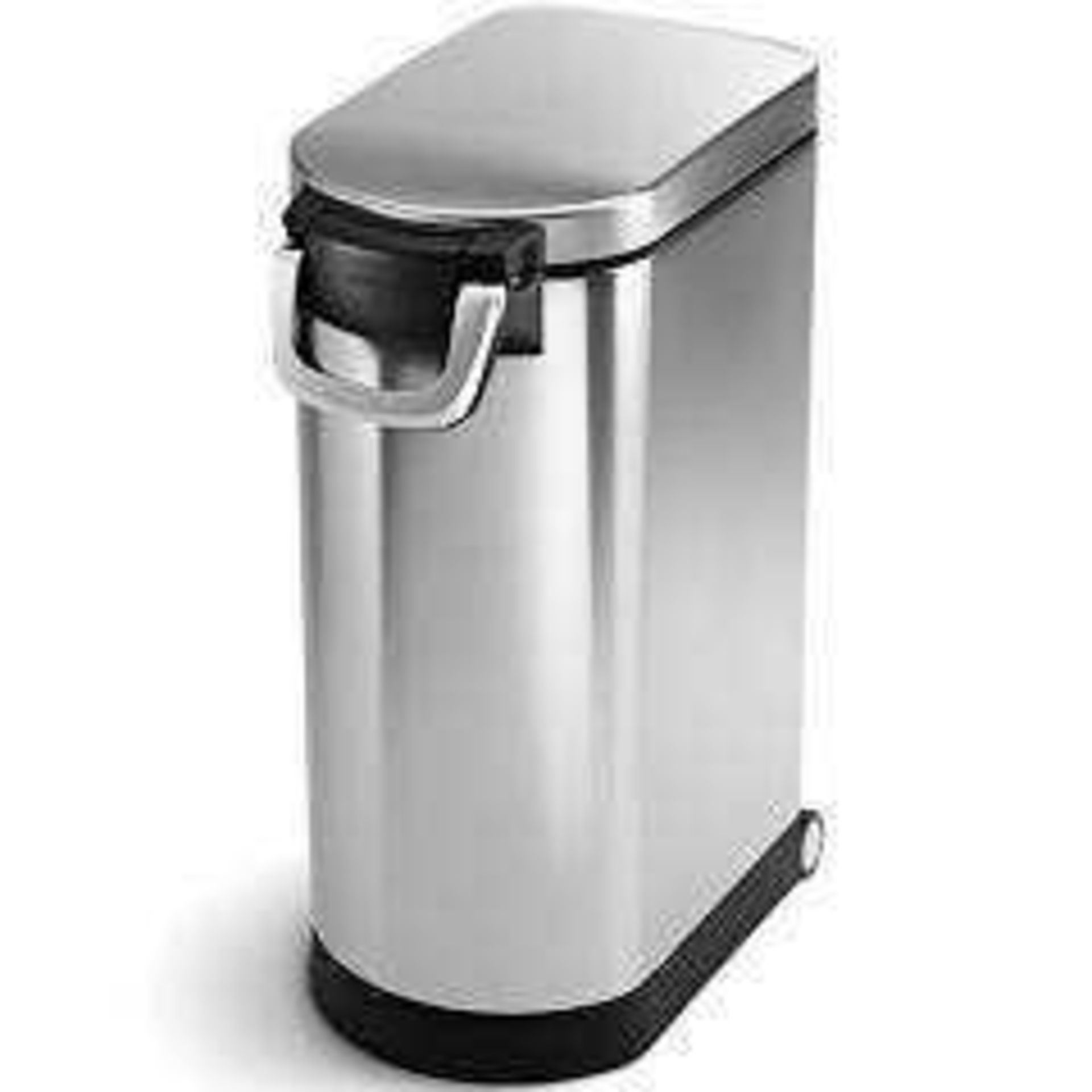 RRP £140 Stainless Steel Simplehuman Recycling Bin 1493561 (Appraisals Available On Request) (