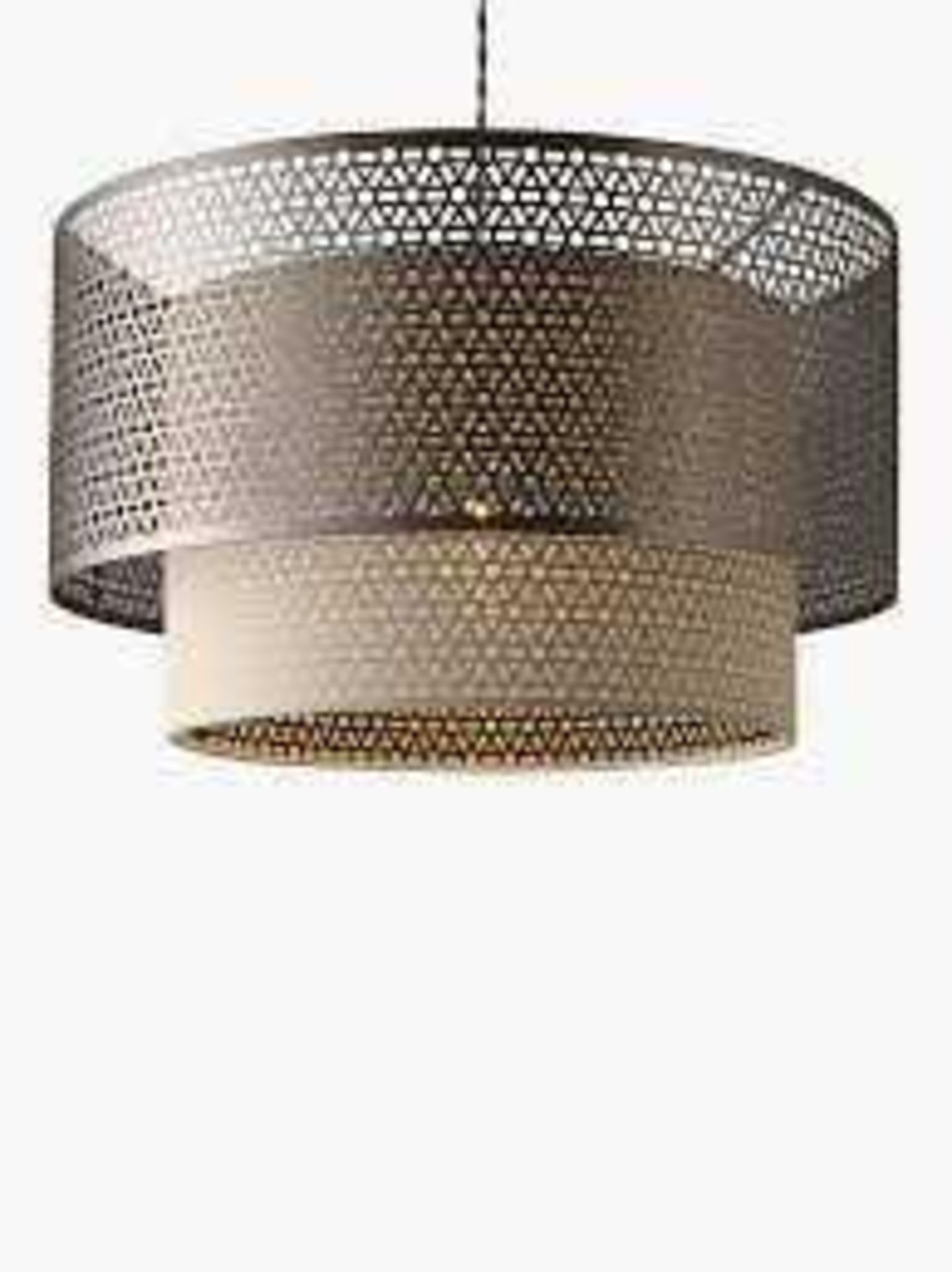 RRP £135 Boxed Mena John Lewis Pendant Shade 262004 (Appraisals Available On Request) (Pictures