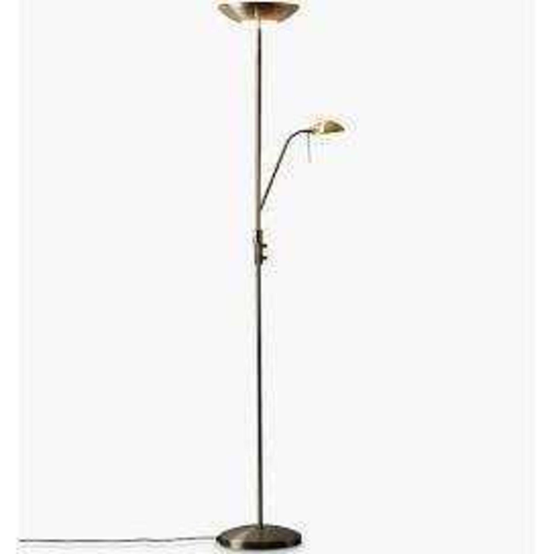 RRP £85 Boxed Zella Uplight John Lewis Floor Lamp 109380 (Appraisals Available On Request) (Pictures