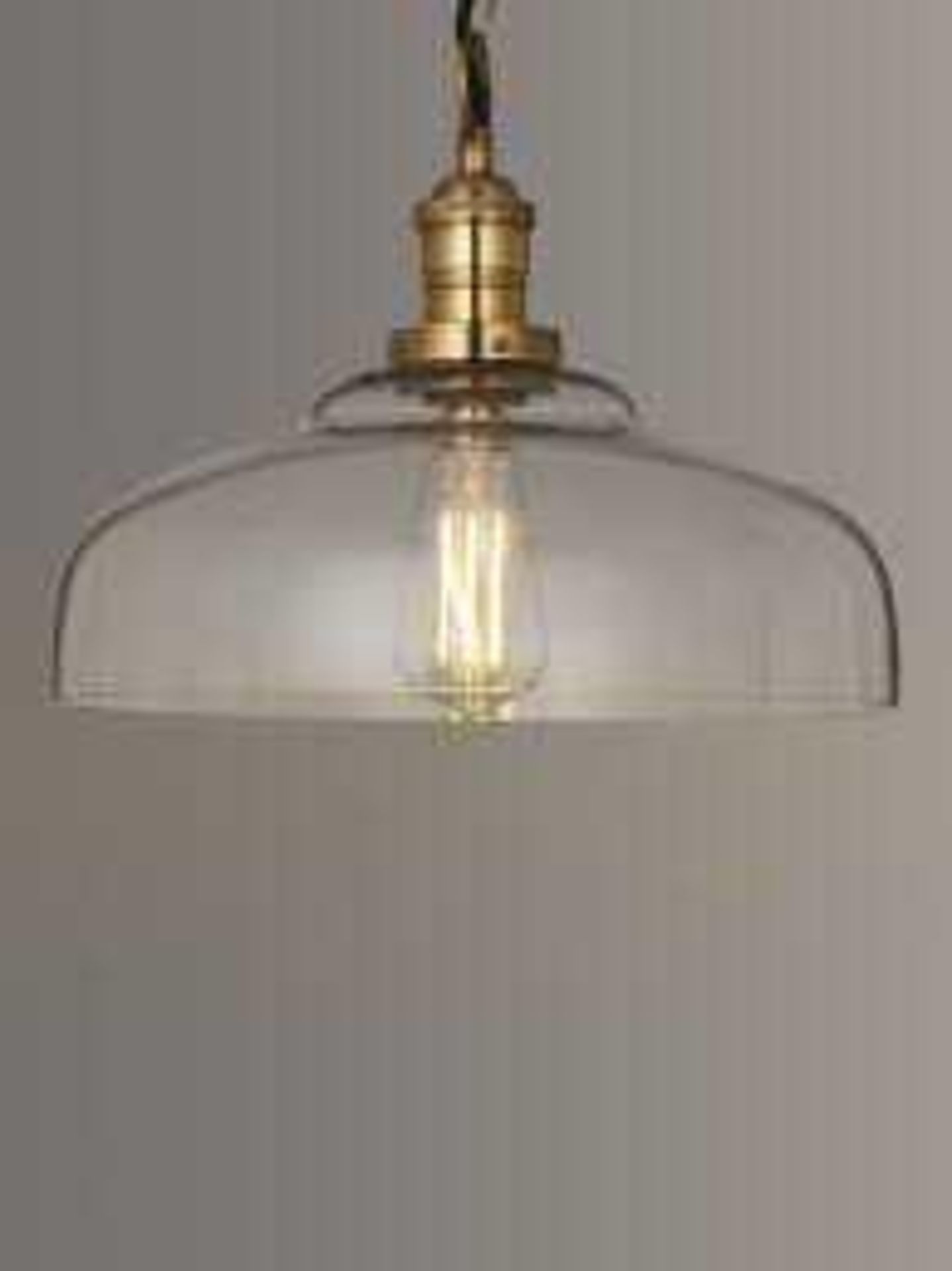 RRP £135 Boxed John Lewis And Partners Croft Clyde Glass Ceiling Light Pendant 4988322 (Appraisals