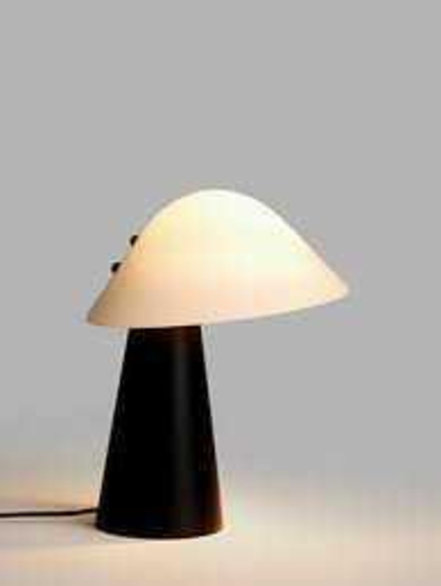 RRP £120 Lot To Contain 2 Assorted John Lewis Table Lamps To Include The Mushroom Table Lamp Opal