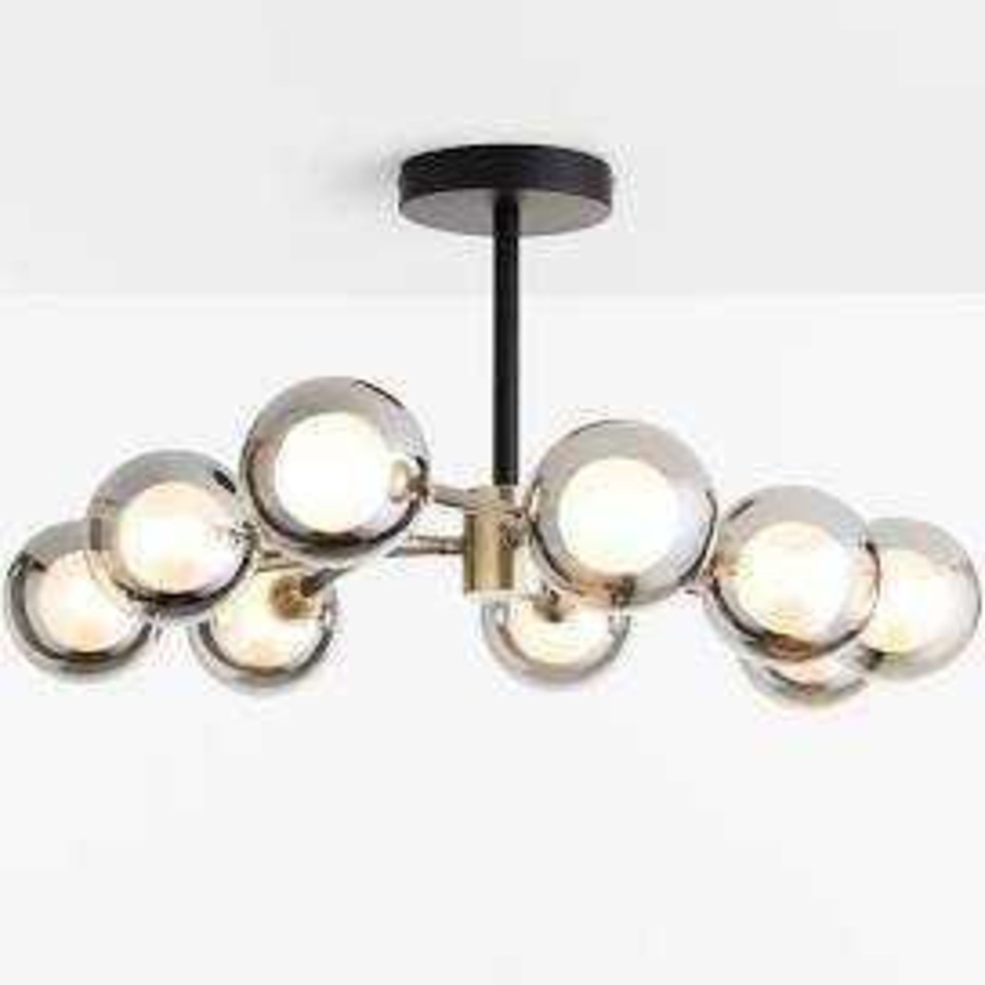 RRP £100 Boxed John Lewis And Partners Antique Brush Brass Ceiling Light Fitting 23.109 (