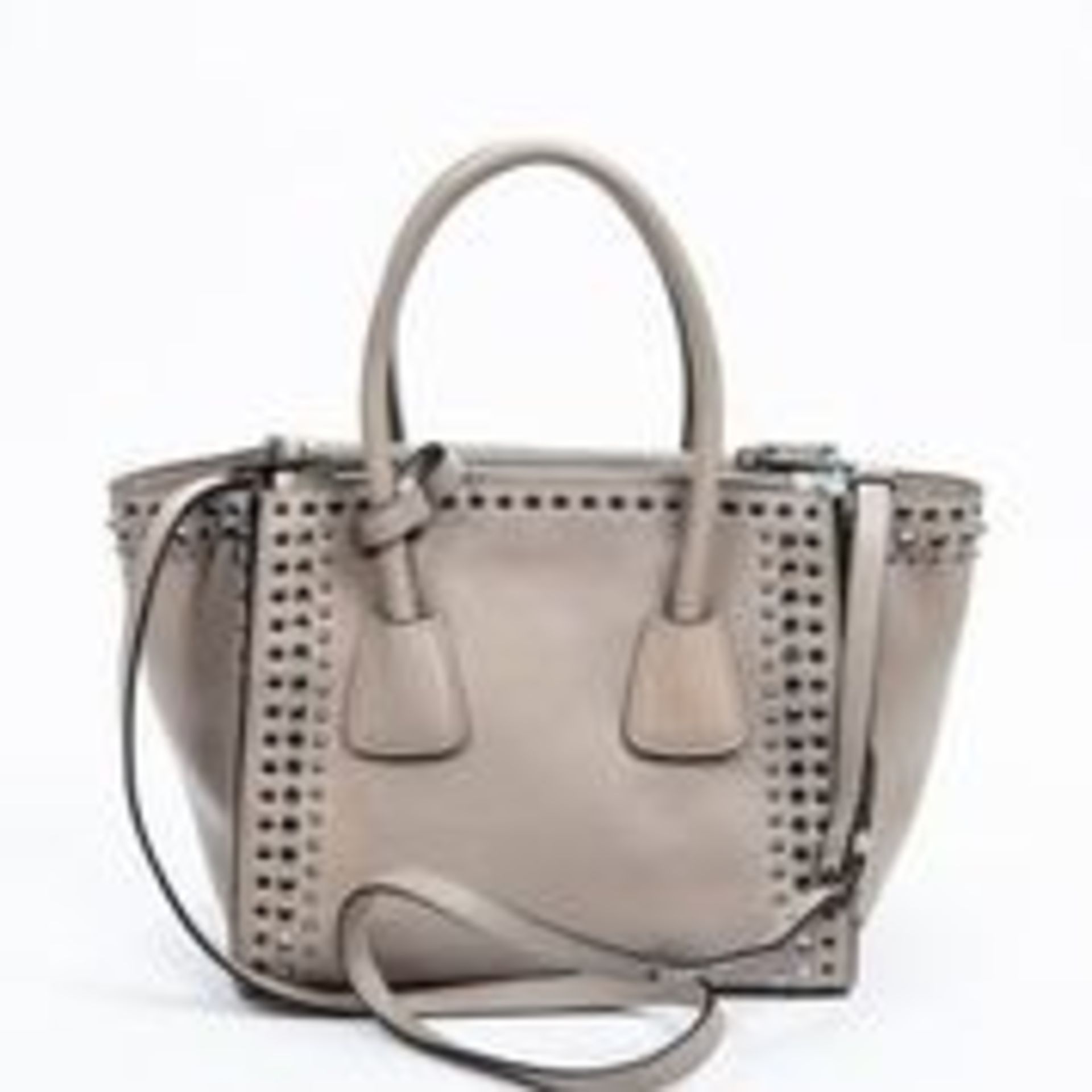 RRP £1,450 Prada Bijoux Twin Pocket Tote Shoulder Bag Beige - AAR3529 - Grade A - Please Contact - Image 2 of 3