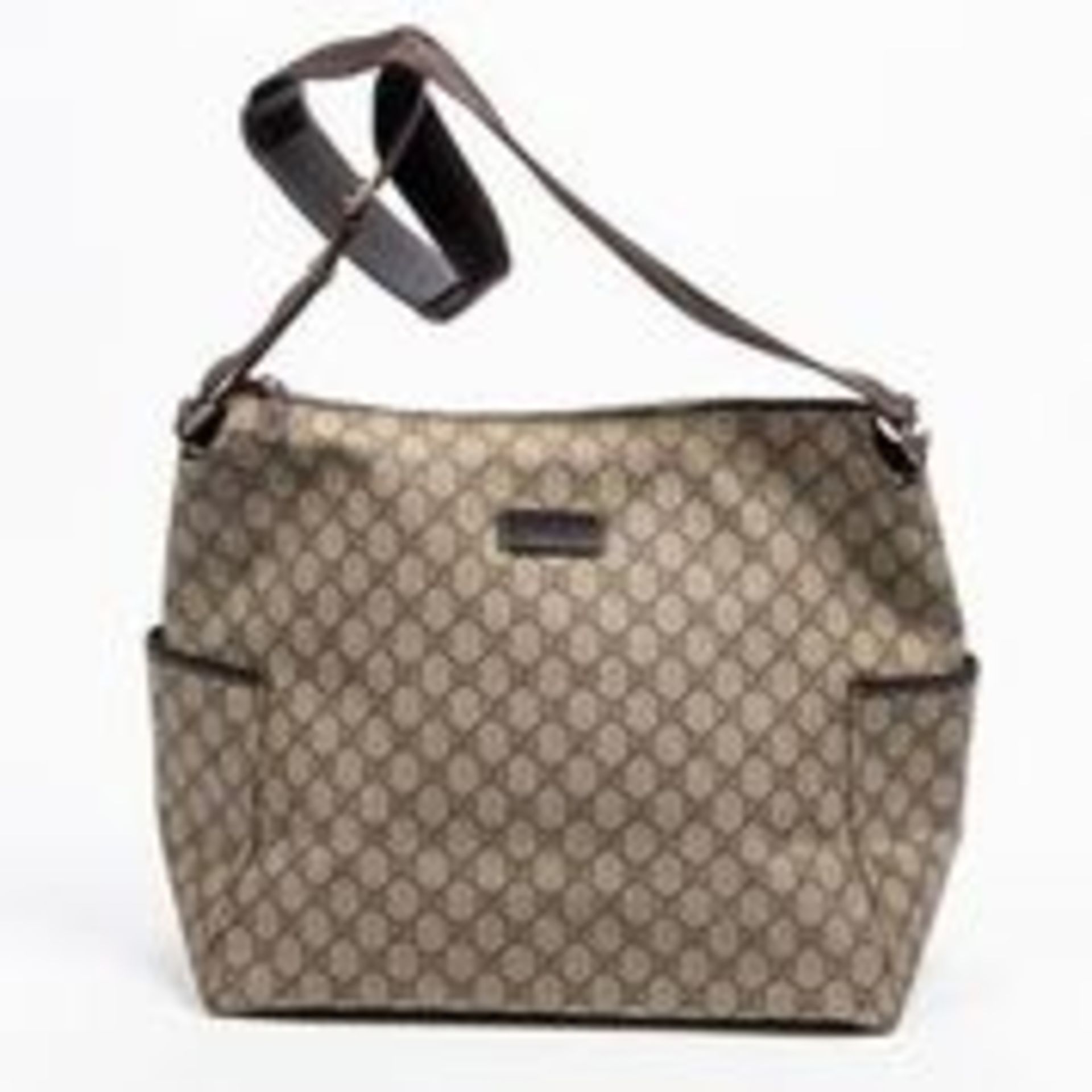 RRP £1,565 Gucci Diaper Shoulder Bag Beige/Dark Brown - AAP1619 - Grade BC - Please Contact Us