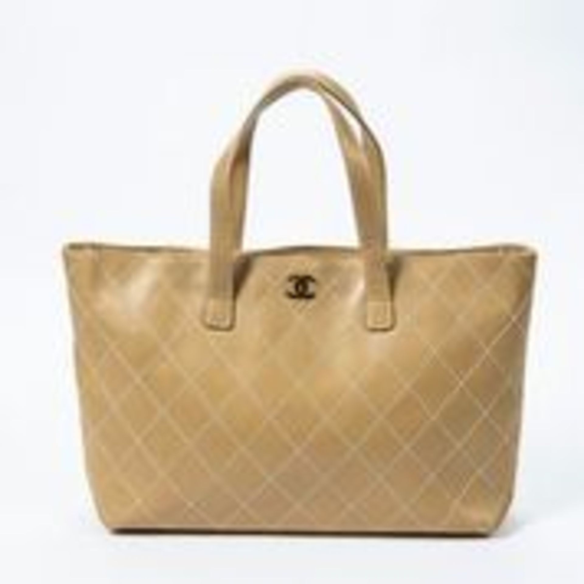 RRP £1,270 Chanel Large Shopping Tote Shoulder Bag Biege - AAQ8568 - Grade A - Please Contact Us