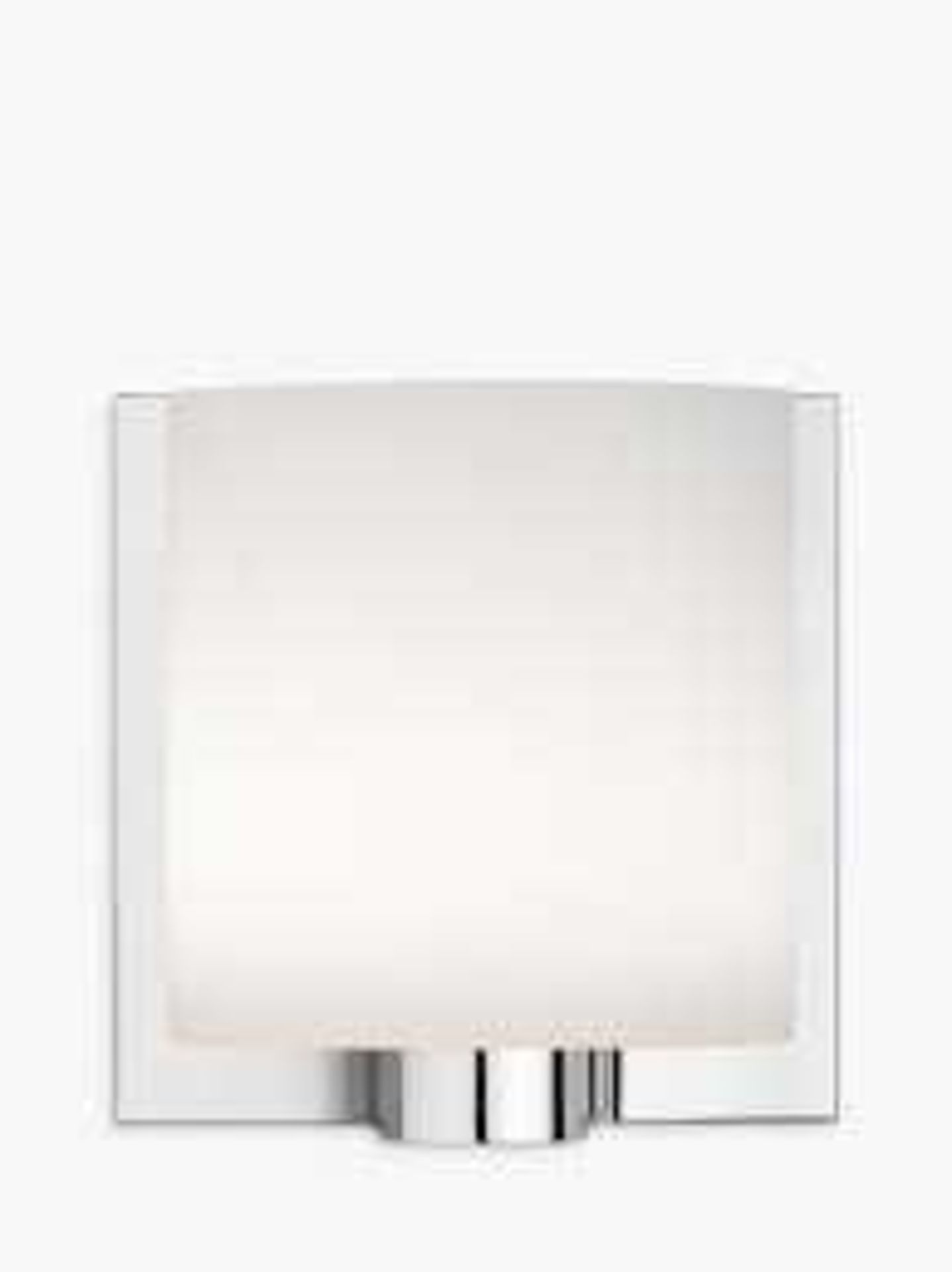 RRP £100 Boxed Floss Tilee Chrome And White Wall Light 6.260 (Appraisals Available On Request) (