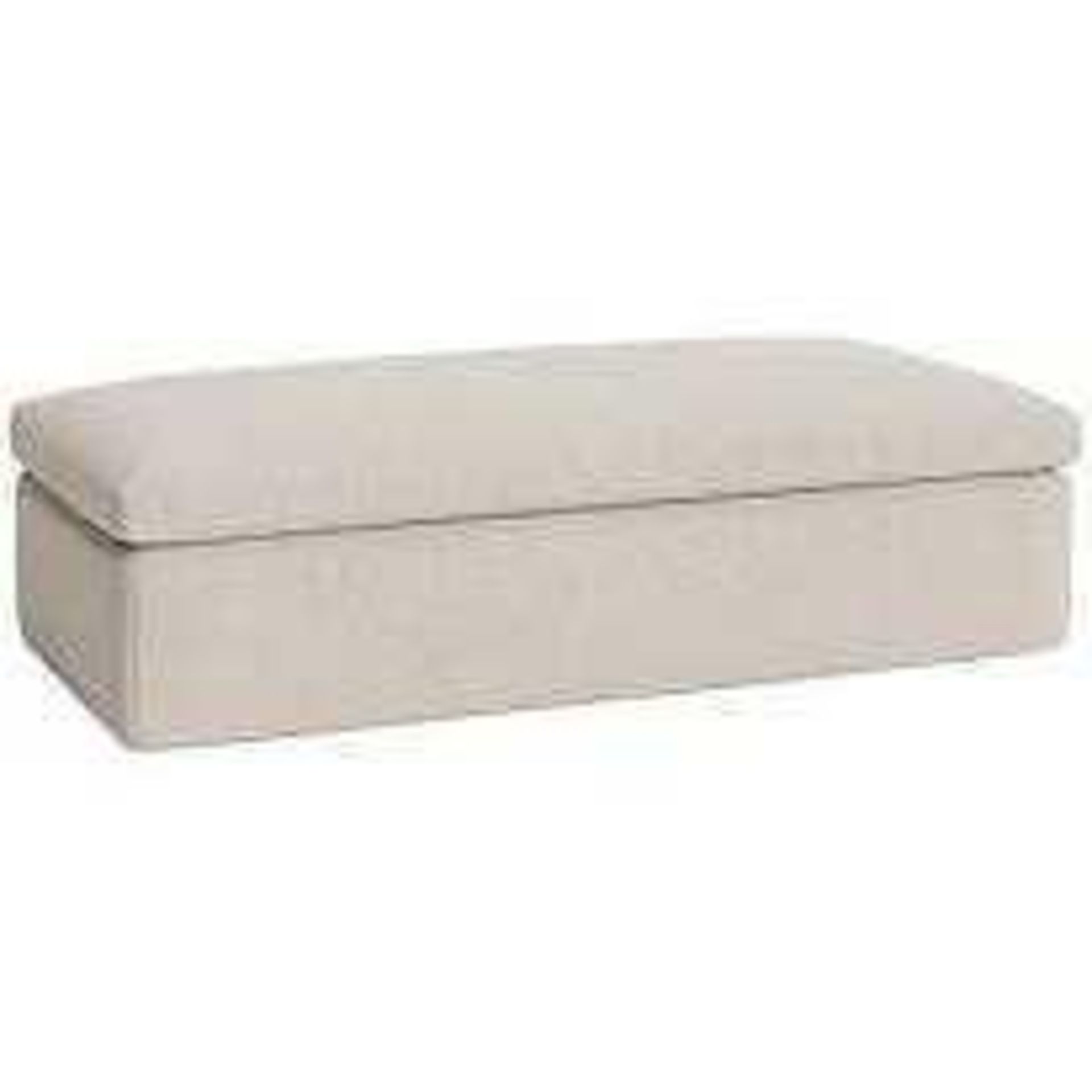 RRP £350 John Lewis And Partner Jene Fabric Ottoman Foot Stool 2921104 (Appraisals Available On