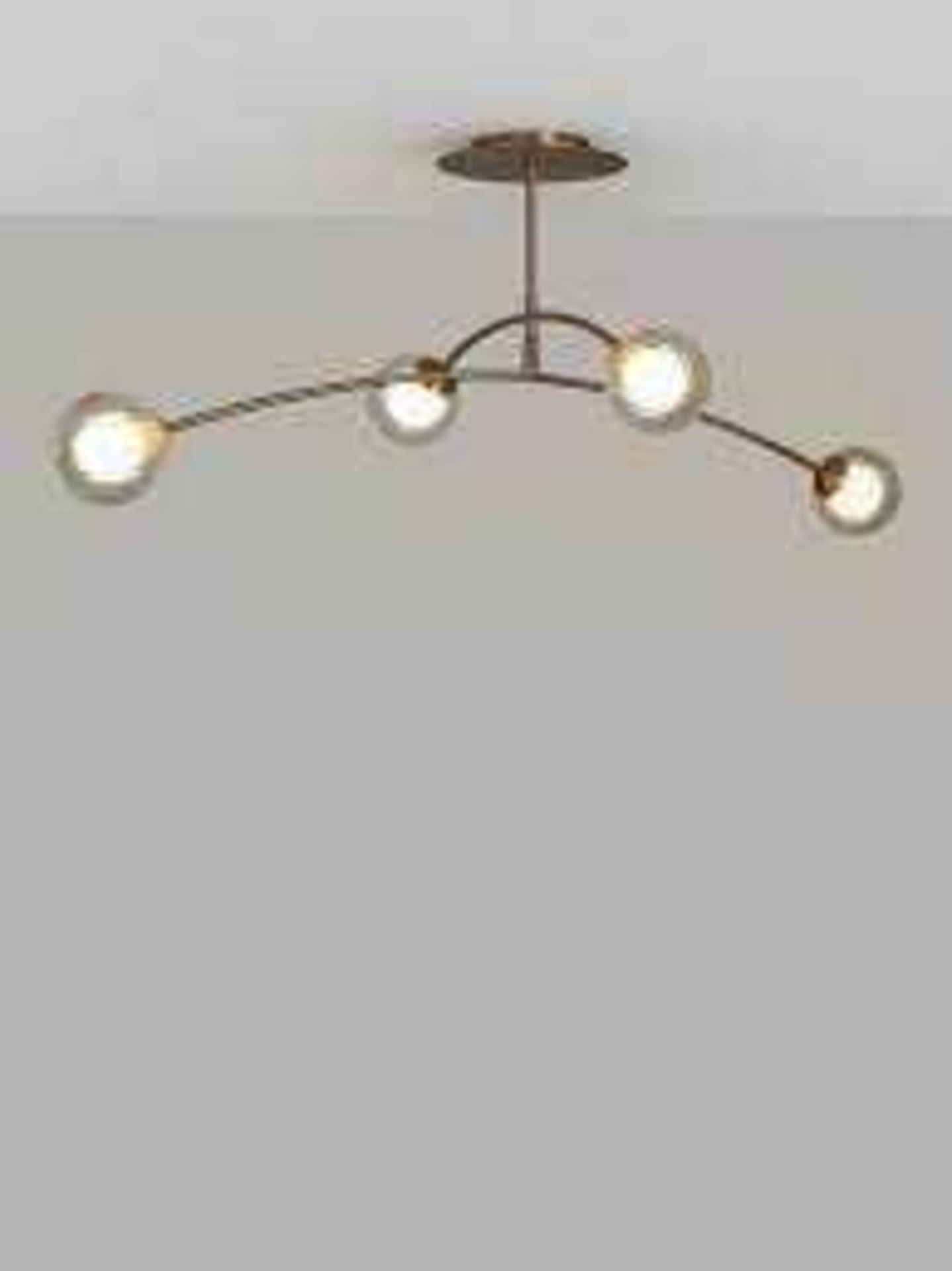 RRP £90 Boxed John Lewis And Partners Balance 4 Light Semi Flush Ceiling Light Fitting 488067 (