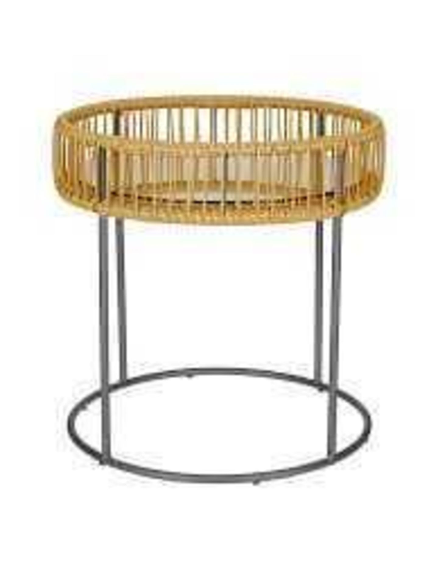 RRP £100 John Lewis And Partner Salsa Rope Outdoor Garden Side Table 3054903 (Appraisals Available