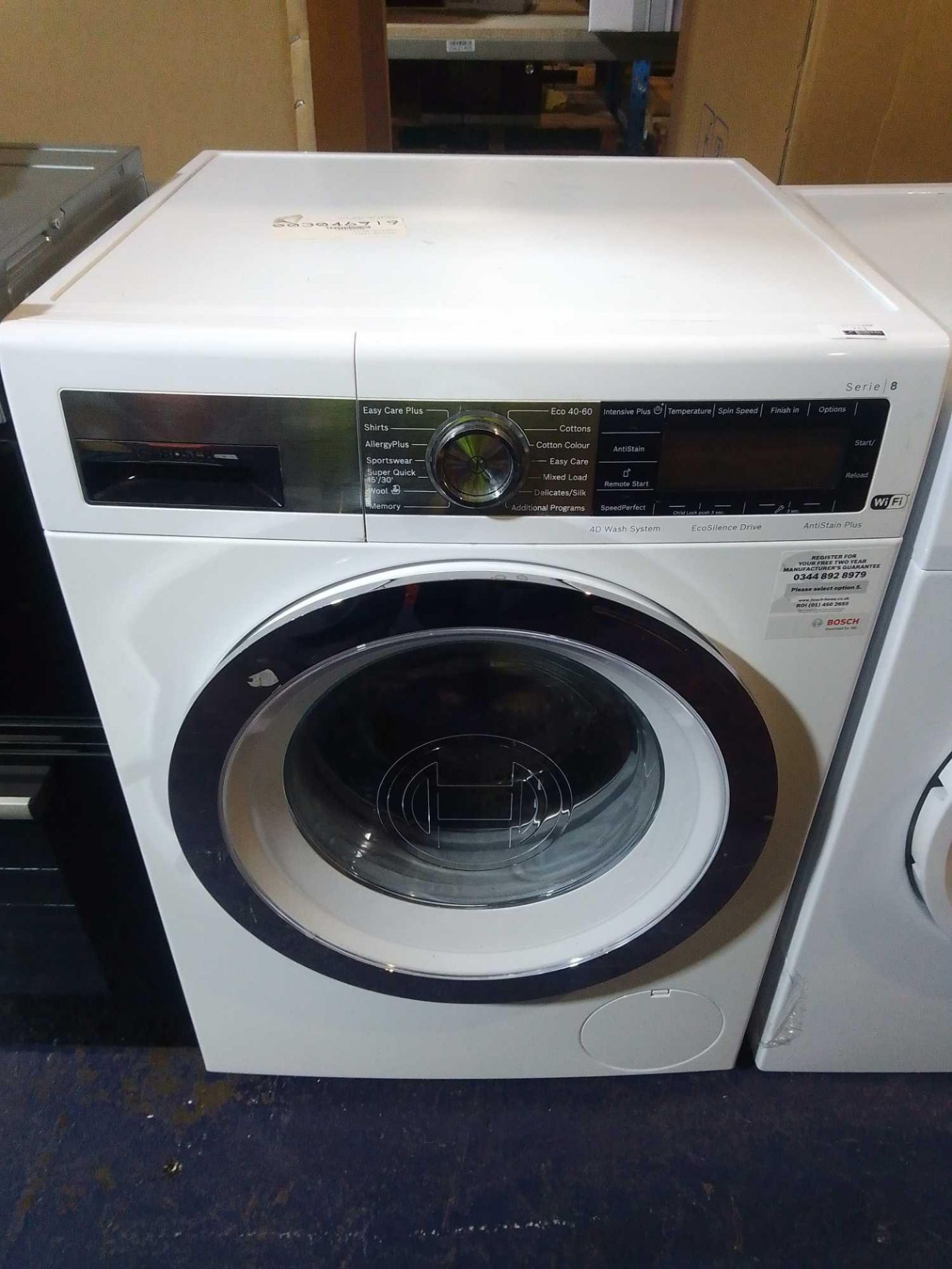RRP £700 Bosch Series8 Digital Display Under Counter Wifi Washing Machine In White (Appraisals Are