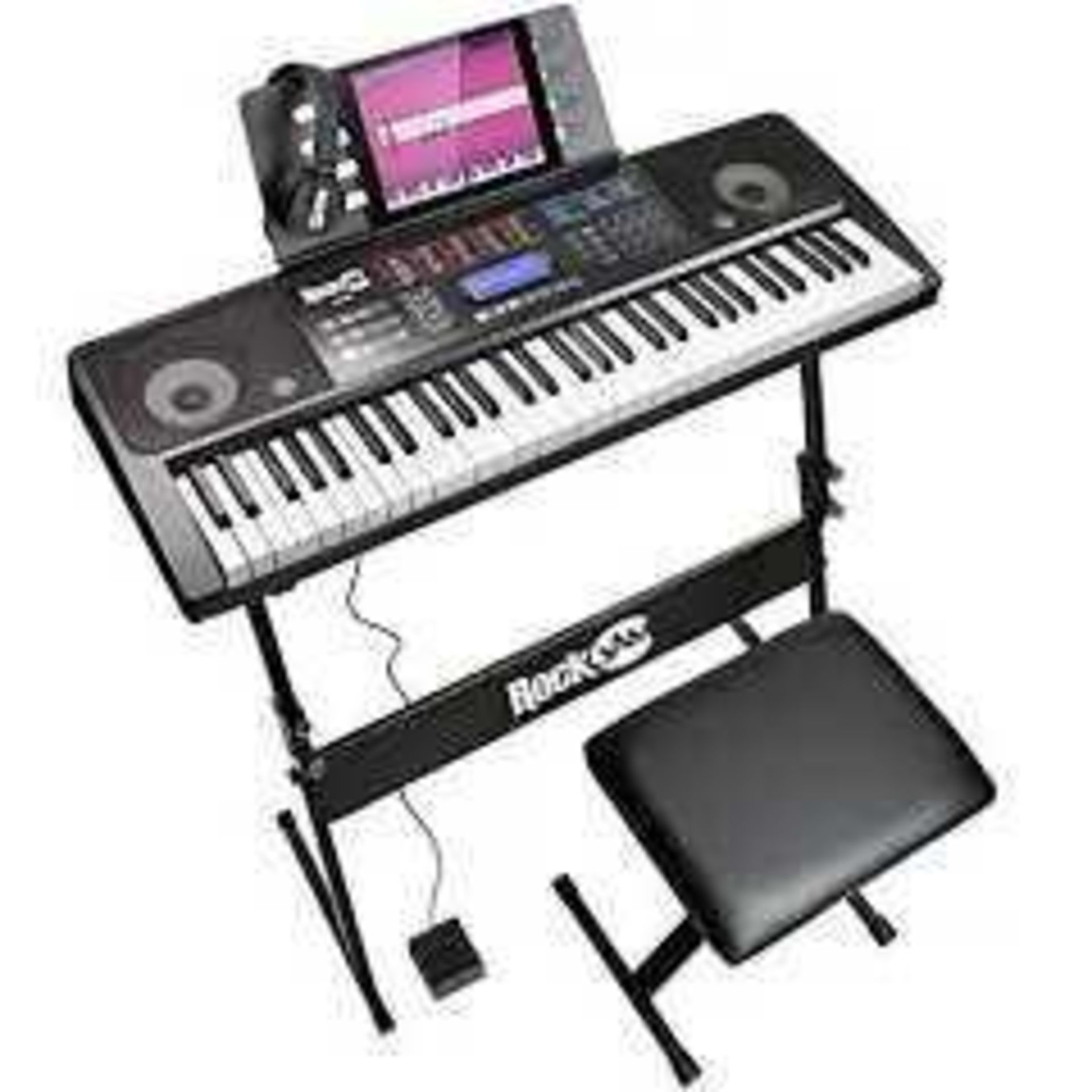 RRP £120 Boxed Rockjam Rj761-Sk Super Kit Electric Keyboard (Appraisals Available On Request) (