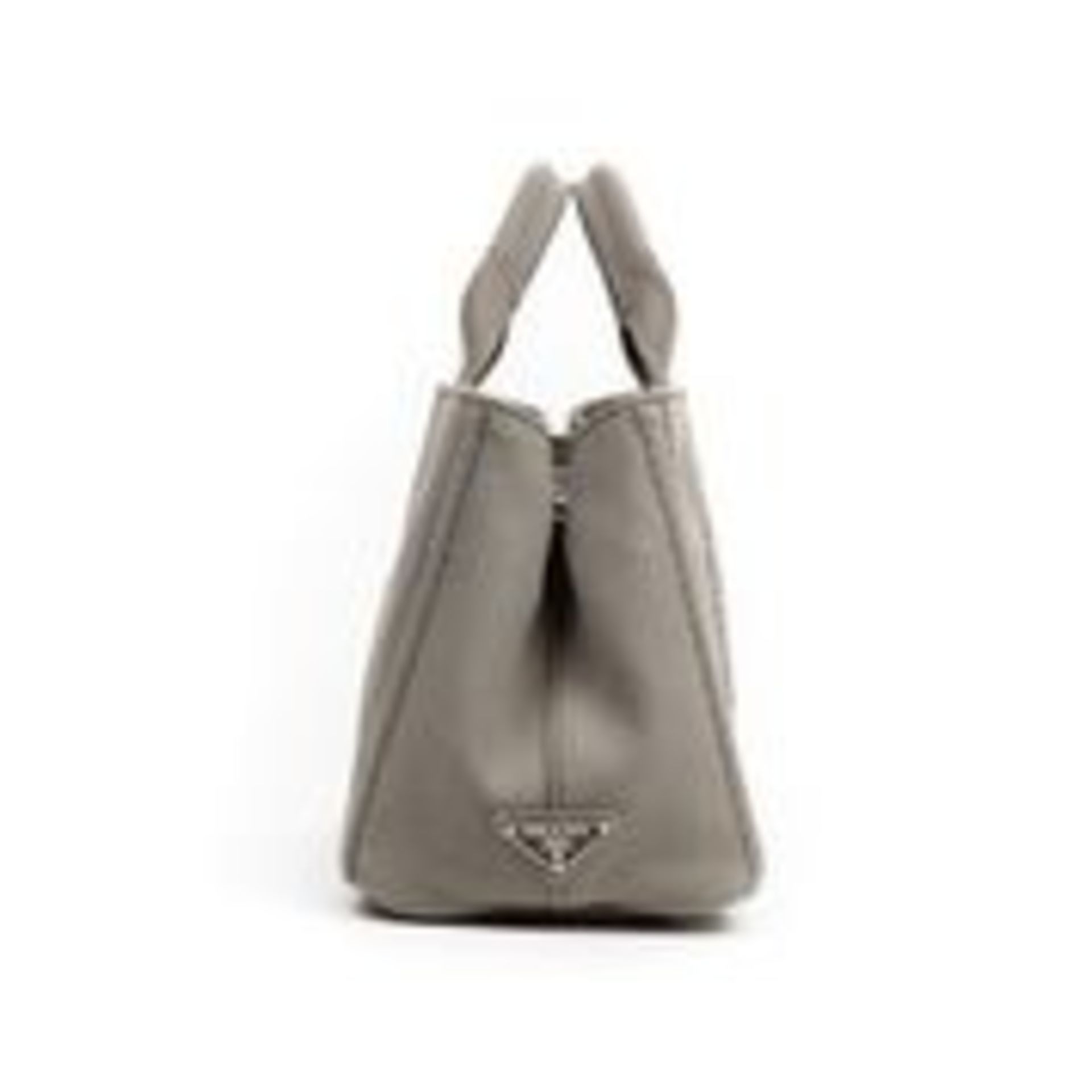 RRP £1,100 Prada Canapa Shoulder Bag Mercuro - AAQ9961 - Grade A - Please Contact Us Directly For - Image 2 of 3