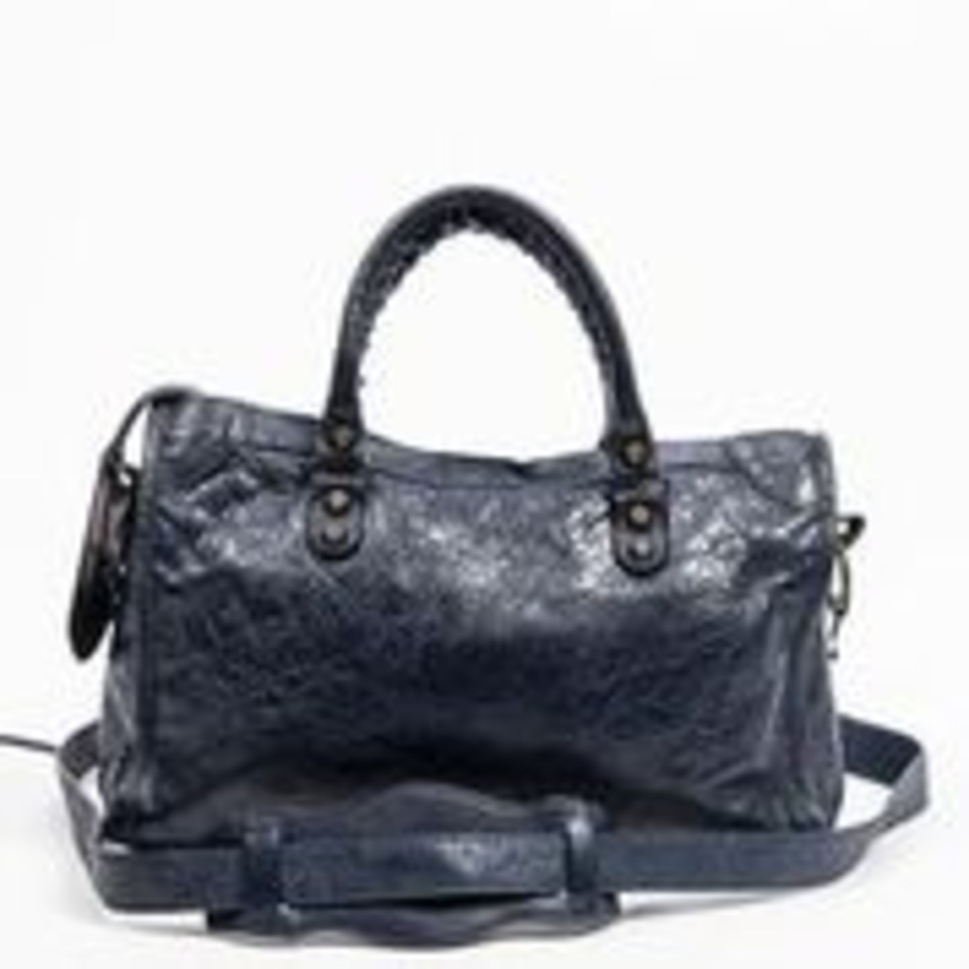 RRP £1,200 Balenciaga Small City Shoulder Bag Dark Blue - AAQ1226 - Grade A - Please Contact Us - Image 2 of 4