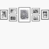 RRP £140 Boxed Gallery Perfect Hang Your Own Set Of 7 Aluminium Picture Frames (416455) (