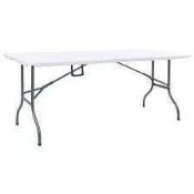 RRP £60 Lot To Contain Boxed S A Products 6Ft Folding Table (Appraisals Are Available On Request) (