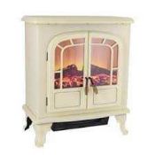 RRP £130 Boxed Warm Light Wingham 2000 Watch Cream Electric Stove Heater (Appraisals Are Available