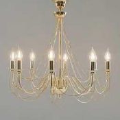 RRP £300 Boxed Adame 8 Light Chandelier Style Ceiling Light (Appraisals Are Available On Request) (