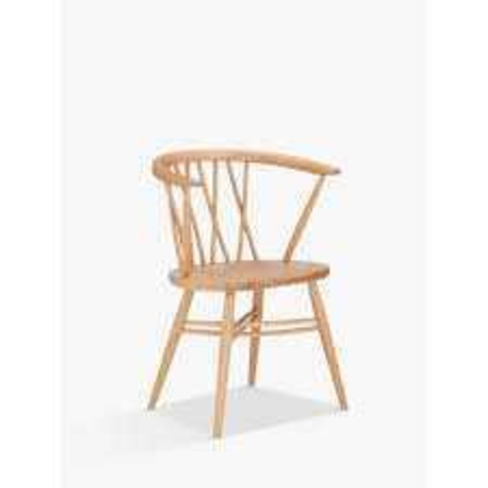RRP £300 Lot To Contain Boxed Ercol Shalstone Curved Back Designer Dining Chair (No Tag Id)(