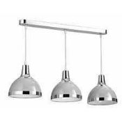RRP £180 Boxed Mw Lighting Triple Drop Industrial Look Dinner Pendant Light (Appraisals Are