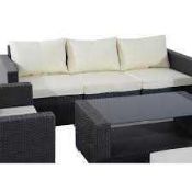 RRP £600 Boxed Selbert 5 Seater Rattan Furniture Set (Appraisals Available On Request) (Pictures For