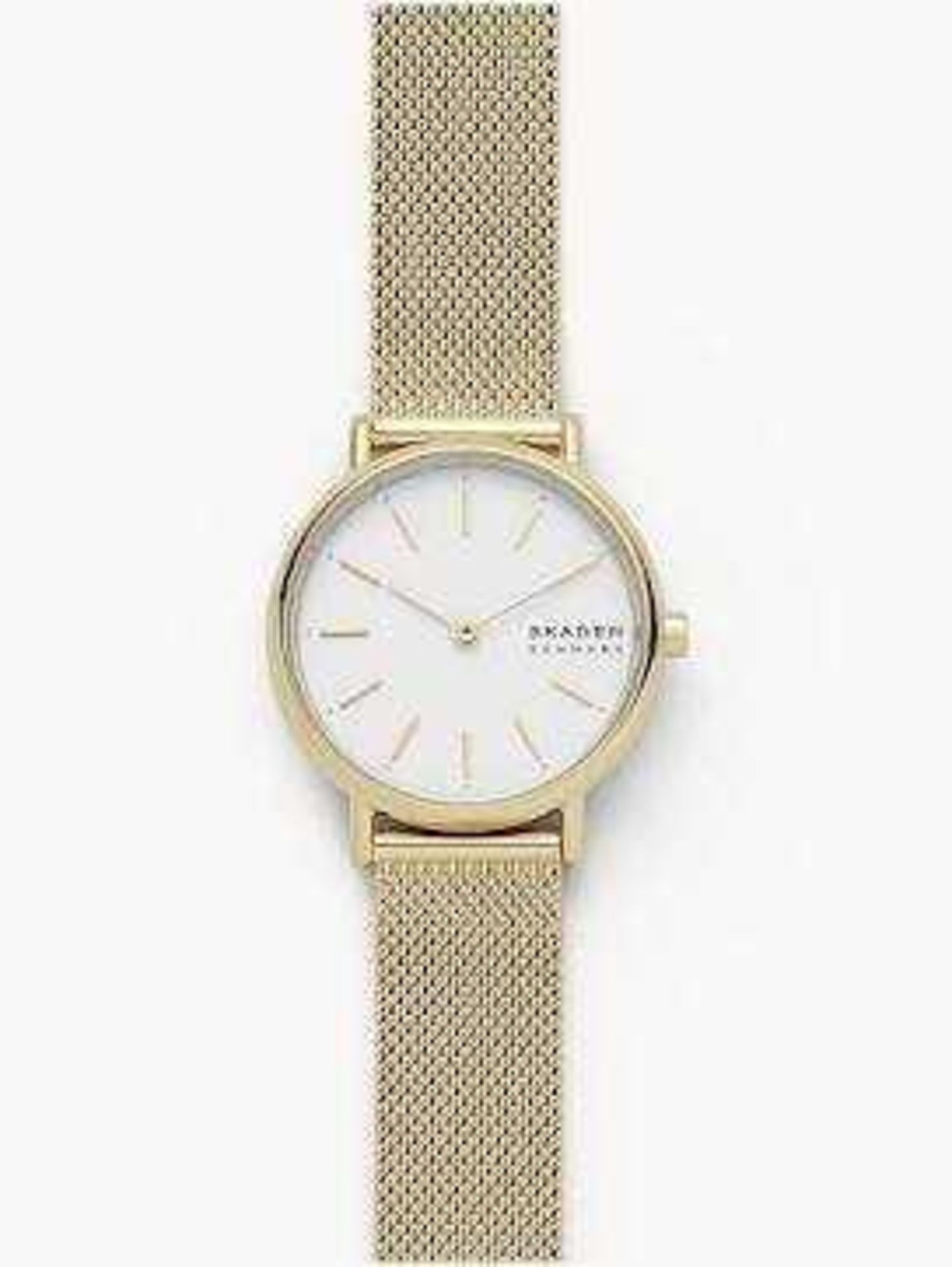 RRP £70 Boxed Skagen Gold Strap Ladies Designer Wristwatch (210609) (Appraisals Are Available On