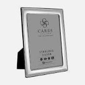 RRP £160 Boxed Carrs Sterling Silver Picture Frame (409928) (Appraisals Are Available On Request) (