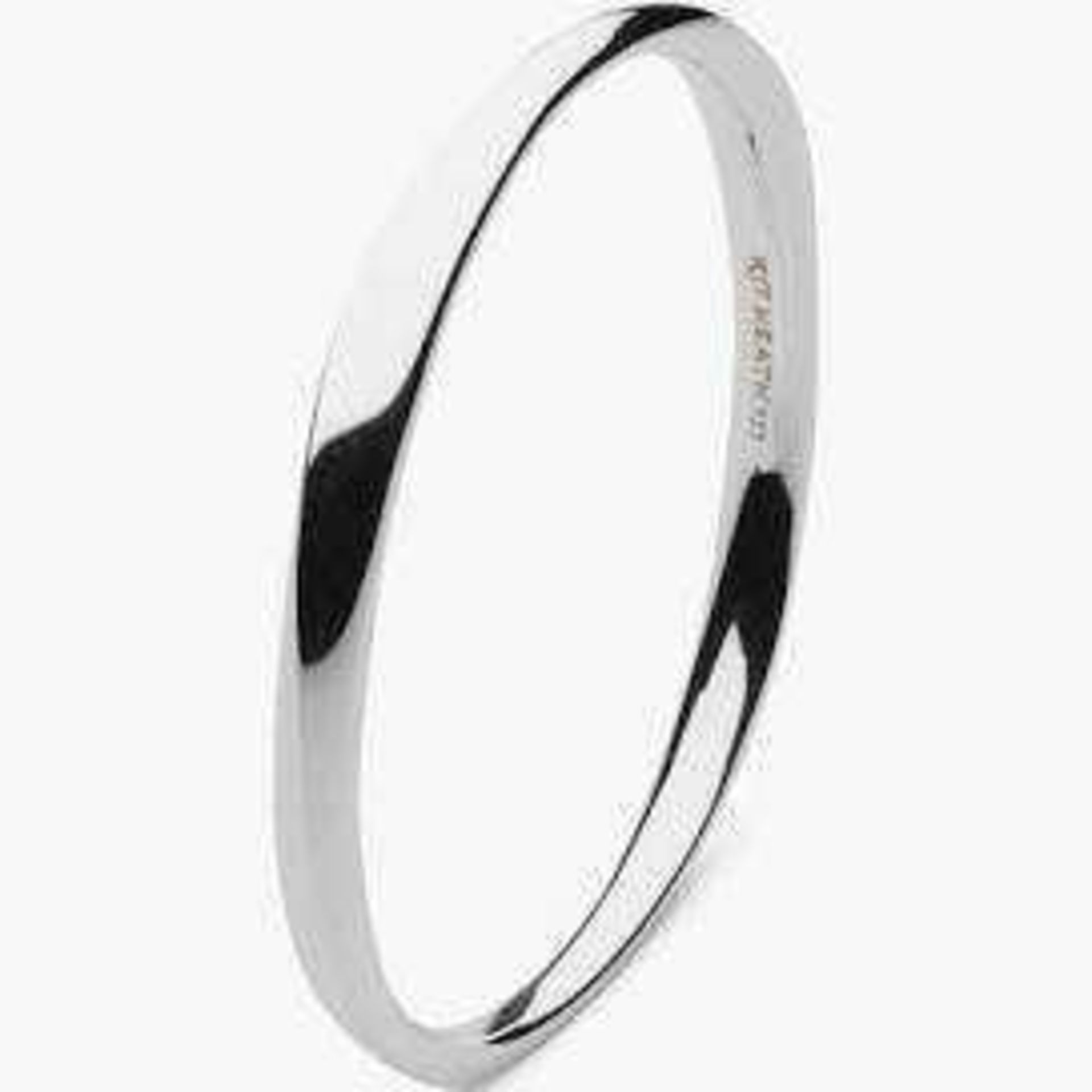 RRP £260 Boxed Kit Heath Sterling Silver Bevel Curve Bangle (554041) (Appraisal Are Available On