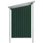 RRP £80 Boxed Vida XL Green Metal Shed Roof (Appraisals Are Available On Request) (Pictures For