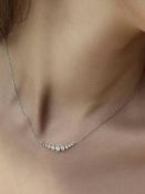 RRP £200 Ladies Carat Silver Multi Stone Necklace (4331098) (Appraisal Are Available On Request) (