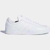 RRP £60 Boxed Pair Of Size Uk 7 Adidas White Leather Trainers (210611) (Appraisals Are Available