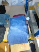 RRP £70 Lot To Contain Pair Of John Lewis And Partners Corded Wide Leg Blue Designer Trousers In