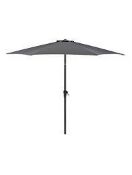 RRP £70 Lot To Contain Boxed John Lewis And Partners Aluminium Frame 2.7 Meter Grey Parasol (144395)