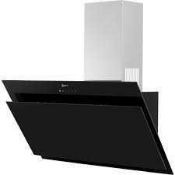 RRP £100 60Cm Angled Glass Designer Cooker Hood With Led Lighting (Appraisals Are Available On