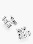 RRP £70 Pair Of Silver Gents Designer Cufflink (2.143) (Appraisal Are Available On Request) (