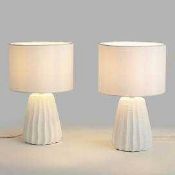 RRP £130 Lot To Contain 2 Boxed Assorted John Lewis And Partners Twin Pack Lamps To Include Glaze