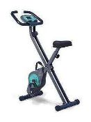RRP £180 Boxed Davina McColl Folding Magnetic Exercise Bike With 8 Levels Of Resistance Training (