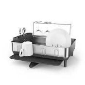 RRP £85 Boxed Simple Human Steel Frame Dish Rack (438174) (Appraisals Available On Request) (