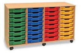 RRP £300 Solid Wooden School Storage Cube Tray (Appraisals Available On Request) (Pictures For