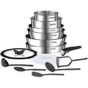 RRP £120 Boxed Tefal Ingenio Expertise Pan Set (1263836) (Appraisals Available On Request) (Pictures