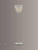 RRP £100 Boxed John Lewis And Partners Waterfall Crystal Floor Lamp (513642) (Appraisals Available