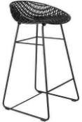 RRP £300 Kartell Smatrik Black Bar Stool (571548) (Appraisals Available On Request) (Pictures For